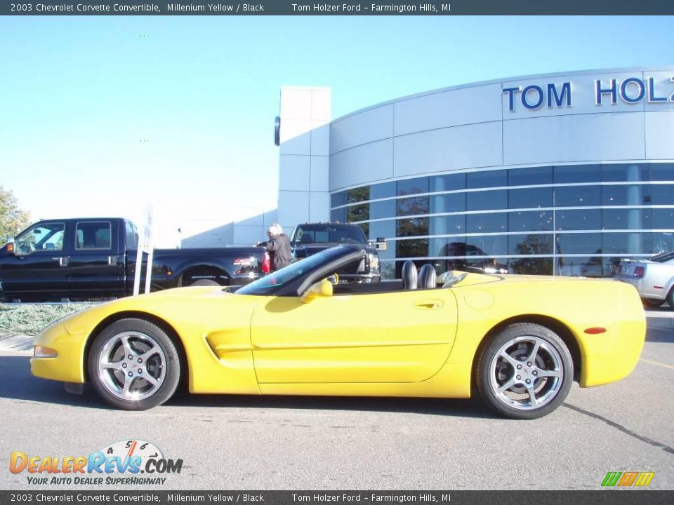 2003 Chevrolet Corvette Convertible Millenium Yellow / Black Photo #1