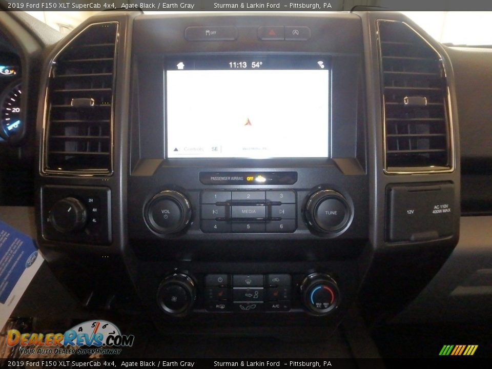 2019 Ford F150 XLT SuperCab 4x4 Agate Black / Earth Gray Photo #15