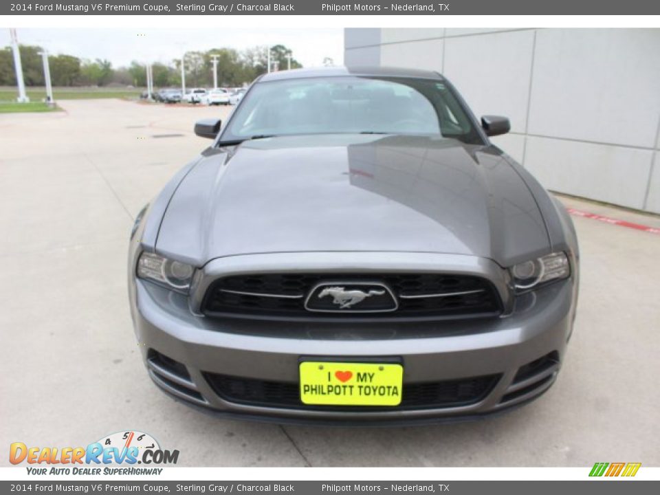 2014 Ford Mustang V6 Premium Coupe Sterling Gray / Charcoal Black Photo #2