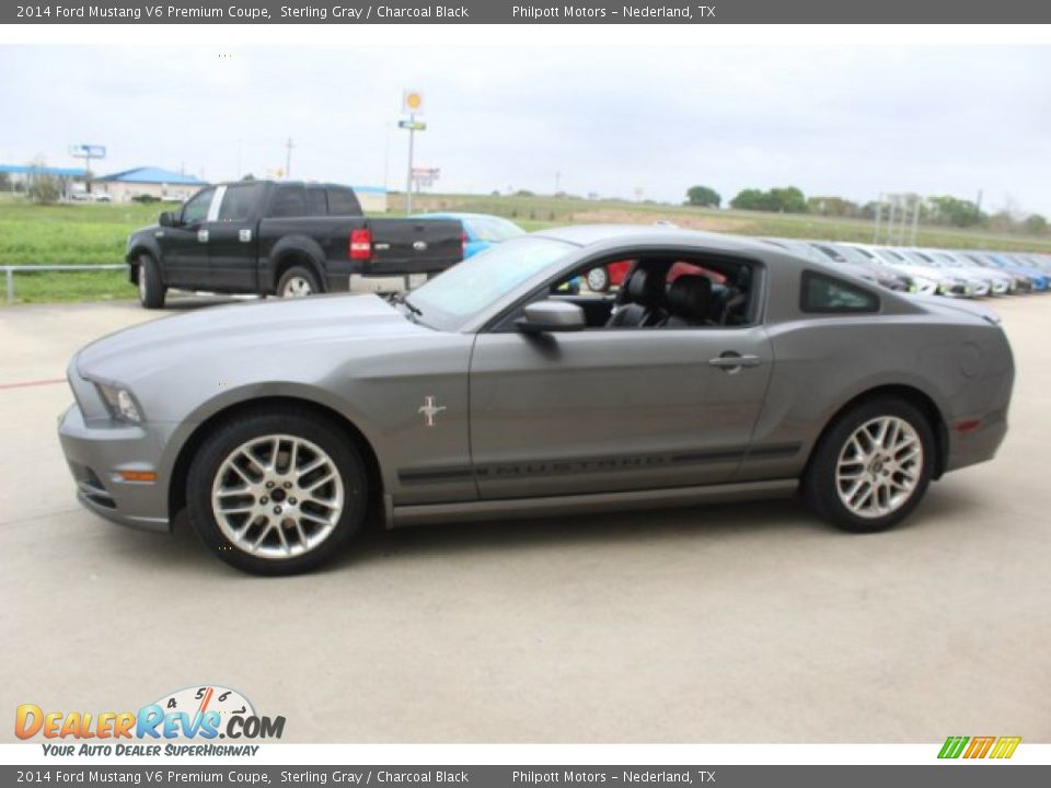 2014 Ford Mustang V6 Premium Coupe Sterling Gray / Charcoal Black Photo #4