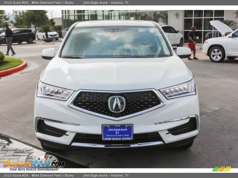 2019 Acura MDX White Diamond Pearl / Ebony Photo #2