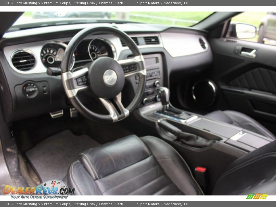 2014 Ford Mustang V6 Premium Coupe Sterling Gray / Charcoal Black Photo #12