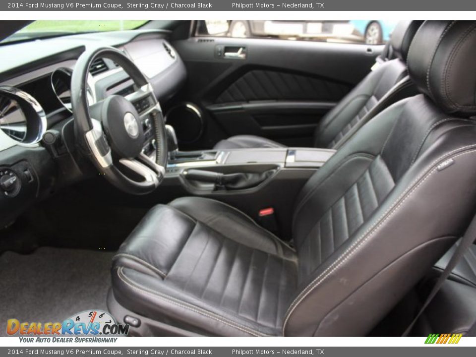 2014 Ford Mustang V6 Premium Coupe Sterling Gray / Charcoal Black Photo #13