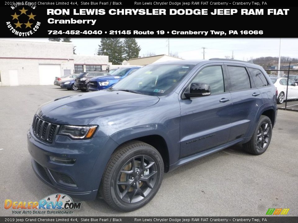 2019 Jeep Grand Cherokee Limited 4x4 Slate Blue Pearl / Black Photo #1