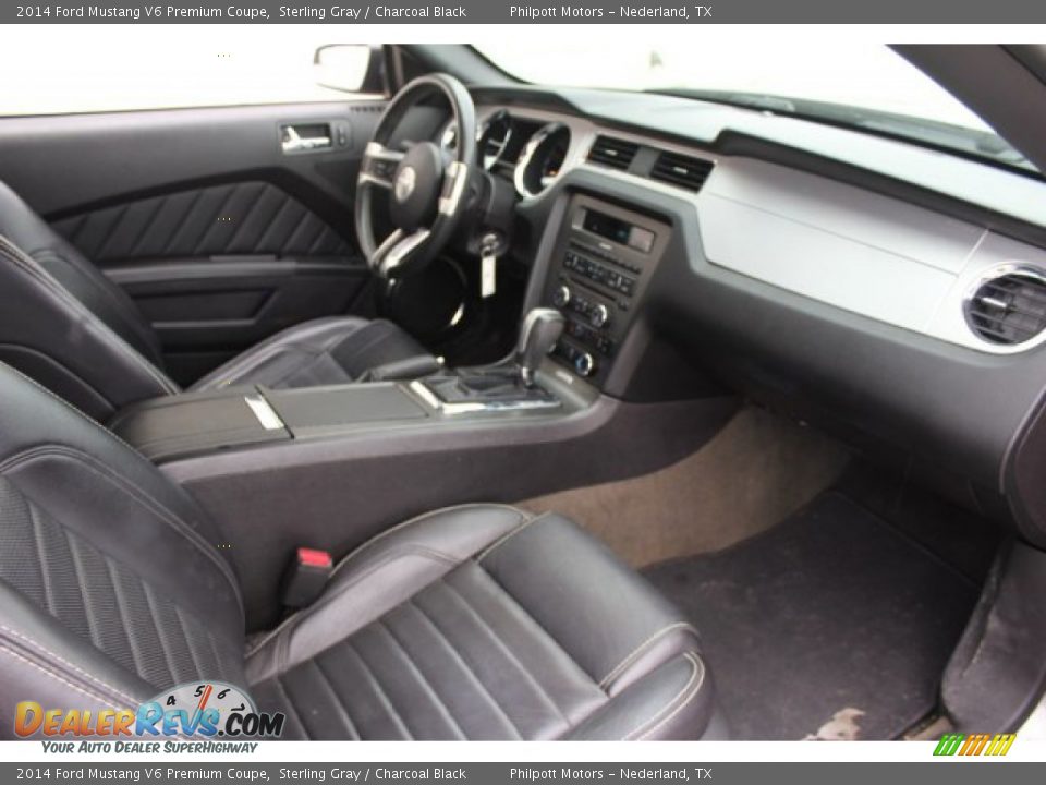 2014 Ford Mustang V6 Premium Coupe Sterling Gray / Charcoal Black Photo #26