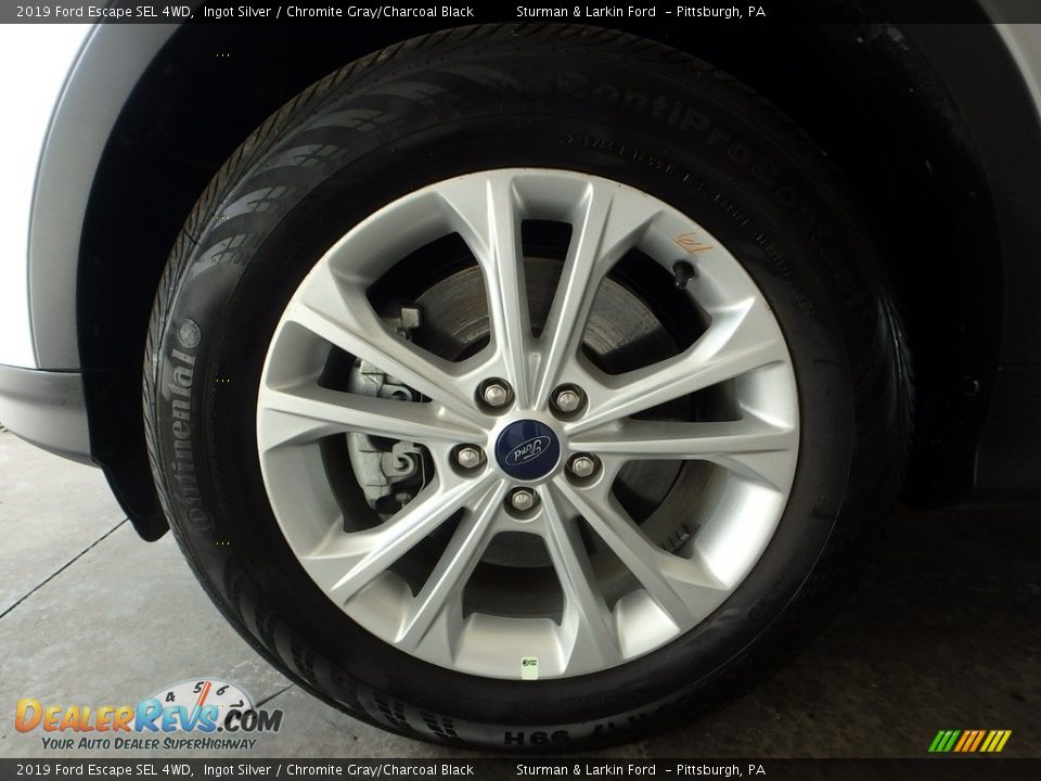 2019 Ford Escape SEL 4WD Ingot Silver / Chromite Gray/Charcoal Black Photo #6