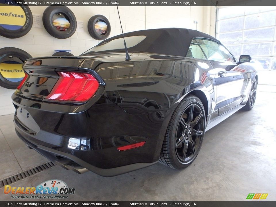 2019 Ford Mustang GT Premium Convertible Shadow Black / Ebony Photo #2