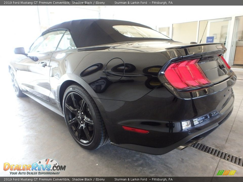 2019 Ford Mustang GT Premium Convertible Shadow Black / Ebony Photo #3