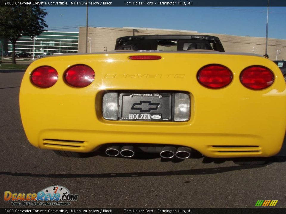 2003 Chevrolet Corvette Convertible Millenium Yellow / Black Photo #5