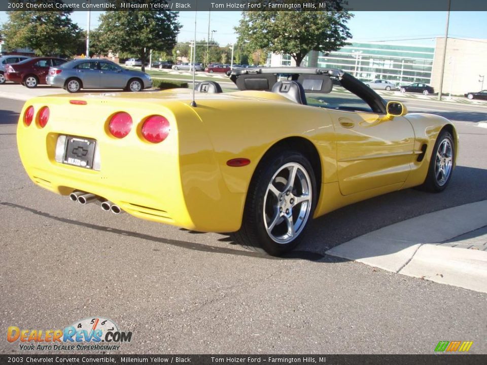 2003 Chevrolet Corvette Convertible Millenium Yellow / Black Photo #6