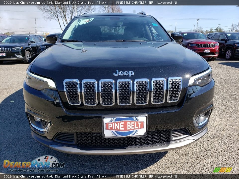 2019 Jeep Cherokee Limited 4x4 Diamond Black Crystal Pearl / Black Photo #2
