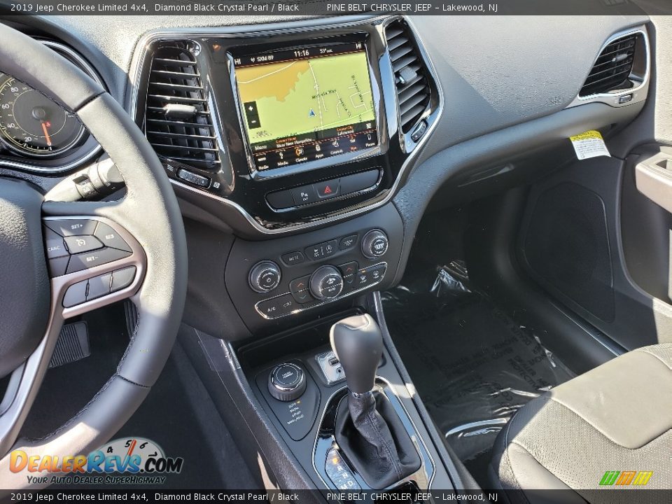2019 Jeep Cherokee Limited 4x4 Diamond Black Crystal Pearl / Black Photo #10