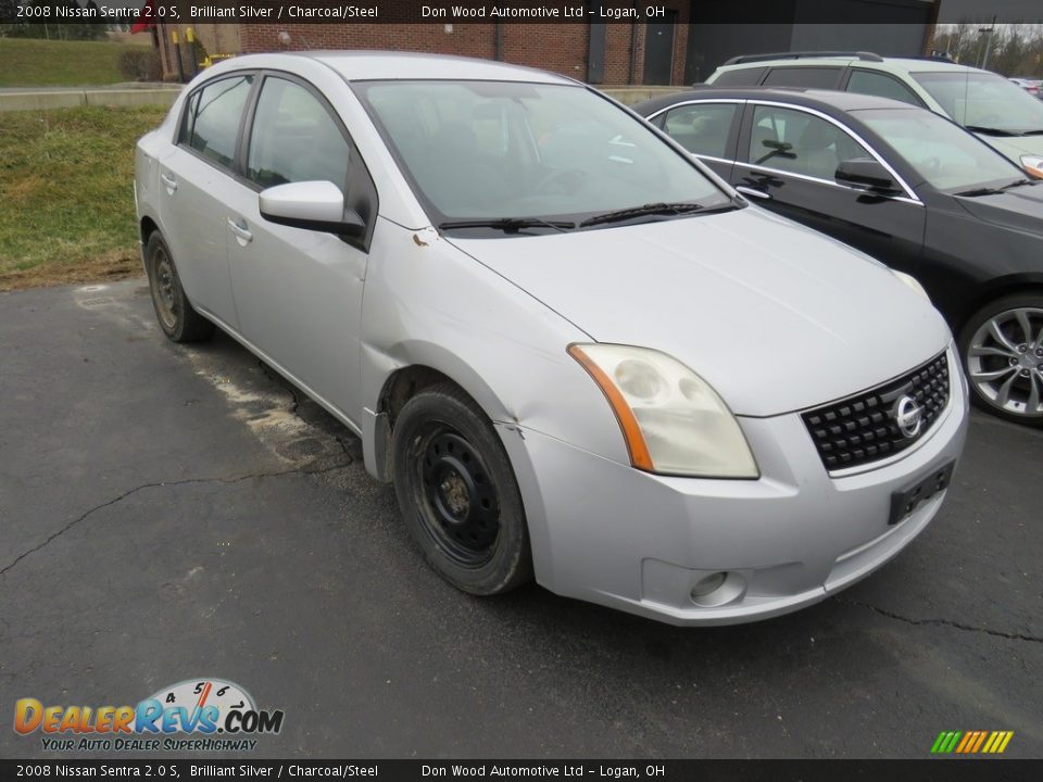 2008 Nissan Sentra 2.0 S Brilliant Silver / Charcoal/Steel Photo #4