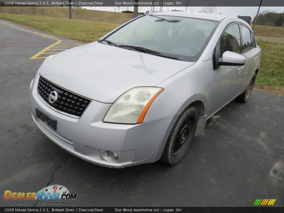 2008 Nissan Sentra 2.0 S Brilliant Silver / Charcoal/Steel Photo #6