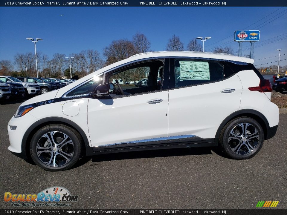2019 Chevrolet Bolt EV Premier Summit White / Dark Galvanized Gray Photo #3