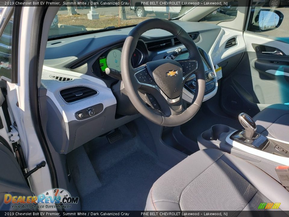 2019 Chevrolet Bolt EV Premier Summit White / Dark Galvanized Gray Photo #7