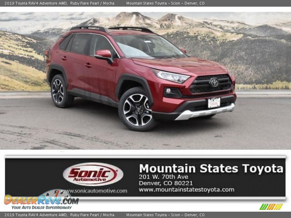 2019 Toyota RAV4 Adventure AWD Ruby Flare Pearl / Mocha Photo #1