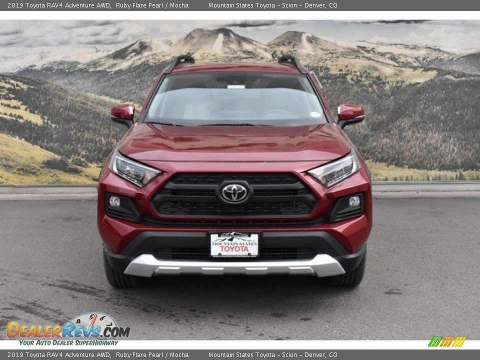 2019 Toyota RAV4 Adventure AWD Ruby Flare Pearl / Mocha Photo #2