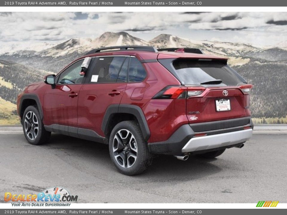 2019 Toyota RAV4 Adventure AWD Ruby Flare Pearl / Mocha Photo #3