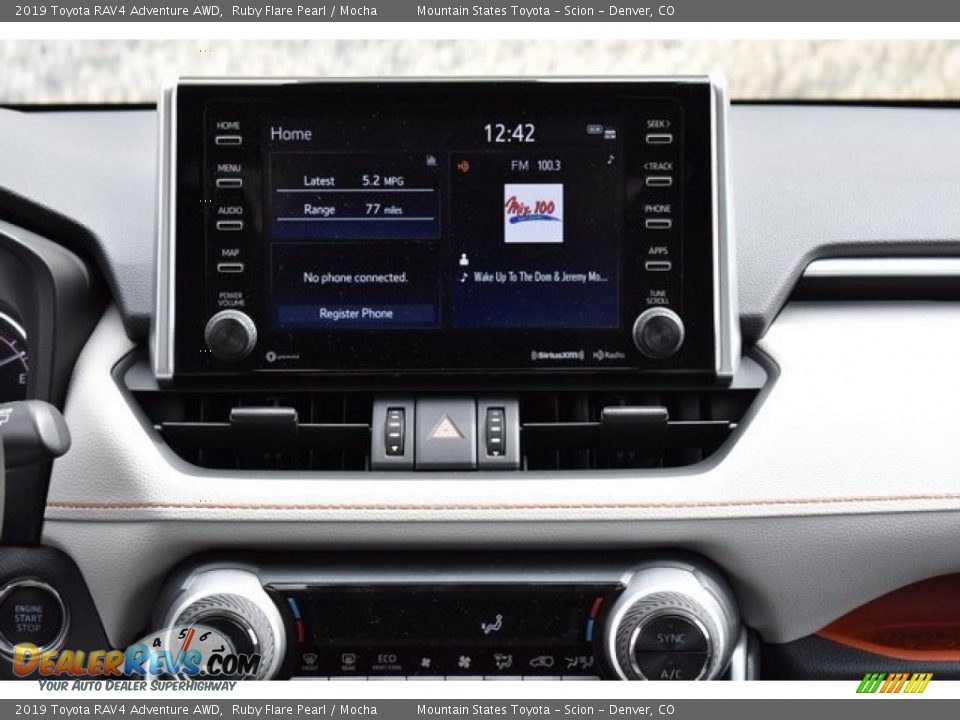 2019 Toyota RAV4 Adventure AWD Ruby Flare Pearl / Mocha Photo #8