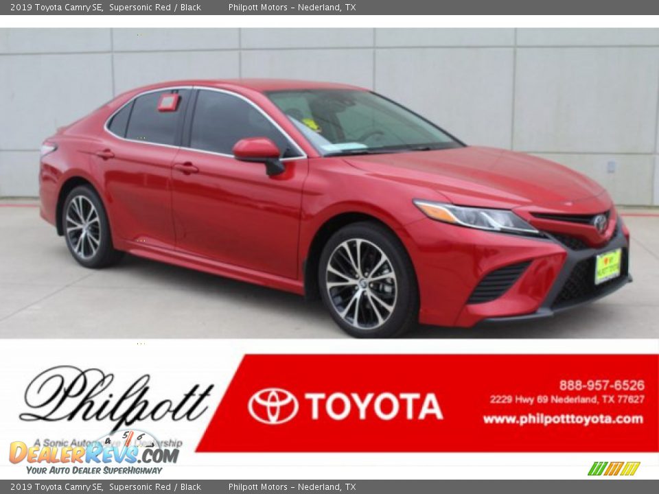 2019 Toyota Camry SE Supersonic Red / Black Photo #1