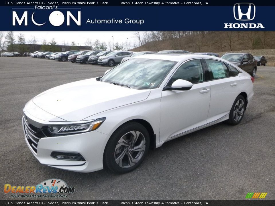 2019 Honda Accord EX-L Sedan Platinum White Pearl / Black Photo #1