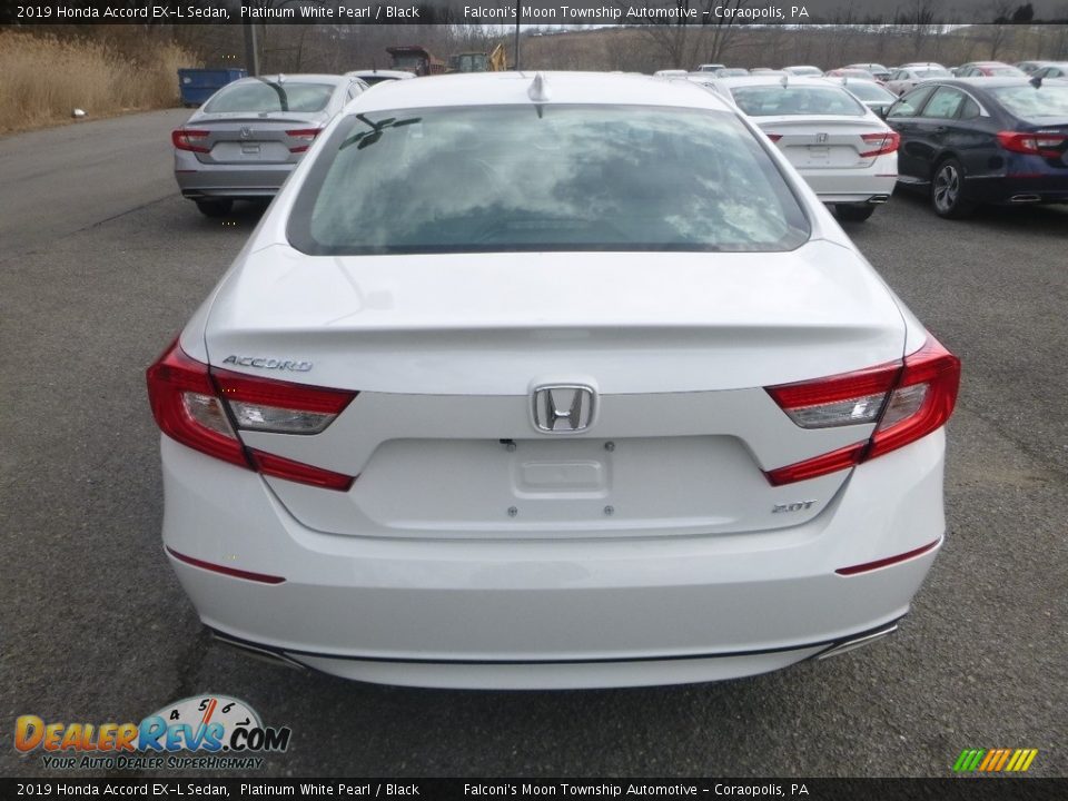 2019 Honda Accord EX-L Sedan Platinum White Pearl / Black Photo #3