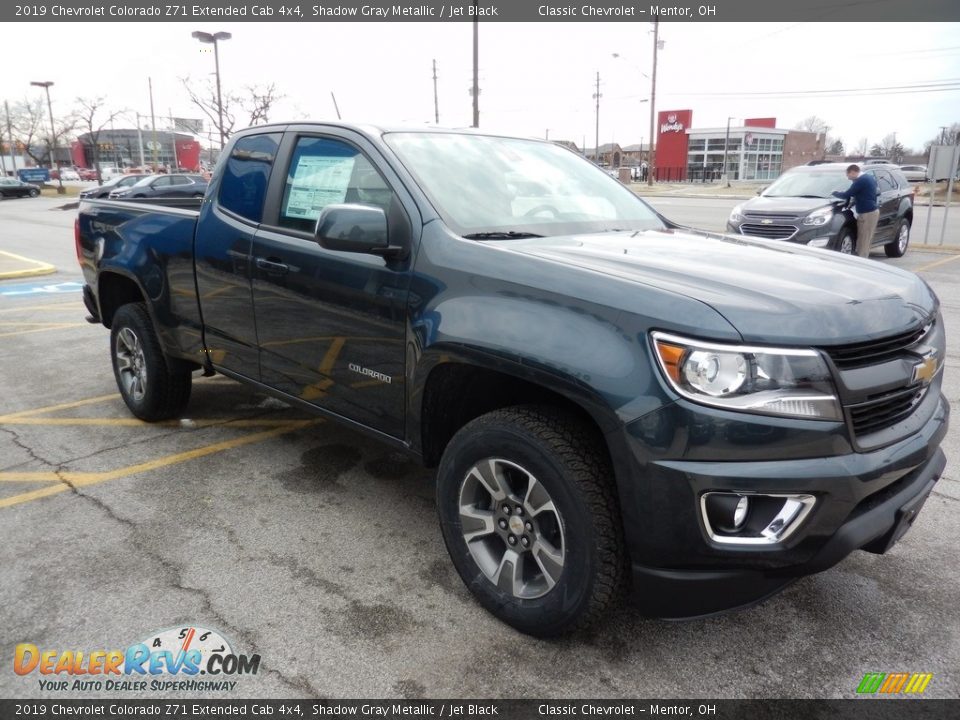 2019 Chevrolet Colorado Z71 Extended Cab 4x4 Shadow Gray Metallic / Jet Black Photo #3