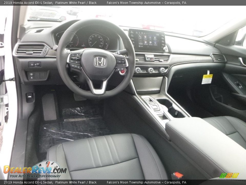 2019 Honda Accord EX-L Sedan Platinum White Pearl / Black Photo #10