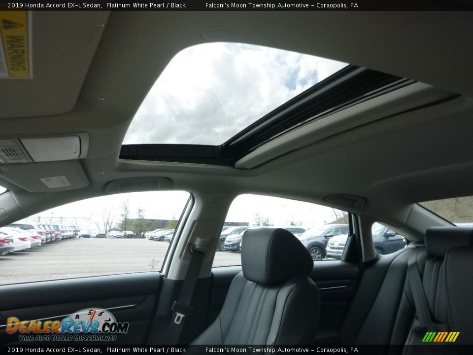 2019 Honda Accord EX-L Sedan Platinum White Pearl / Black Photo #13