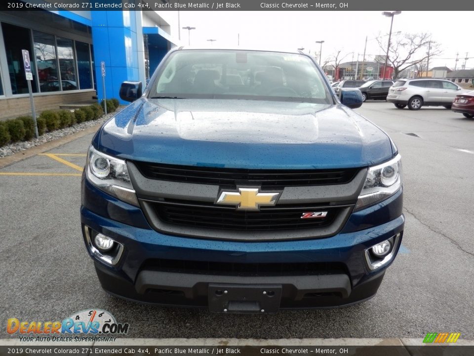 2019 Chevrolet Colorado Z71 Extended Cab 4x4 Pacific Blue Metallic / Jet Black Photo #2