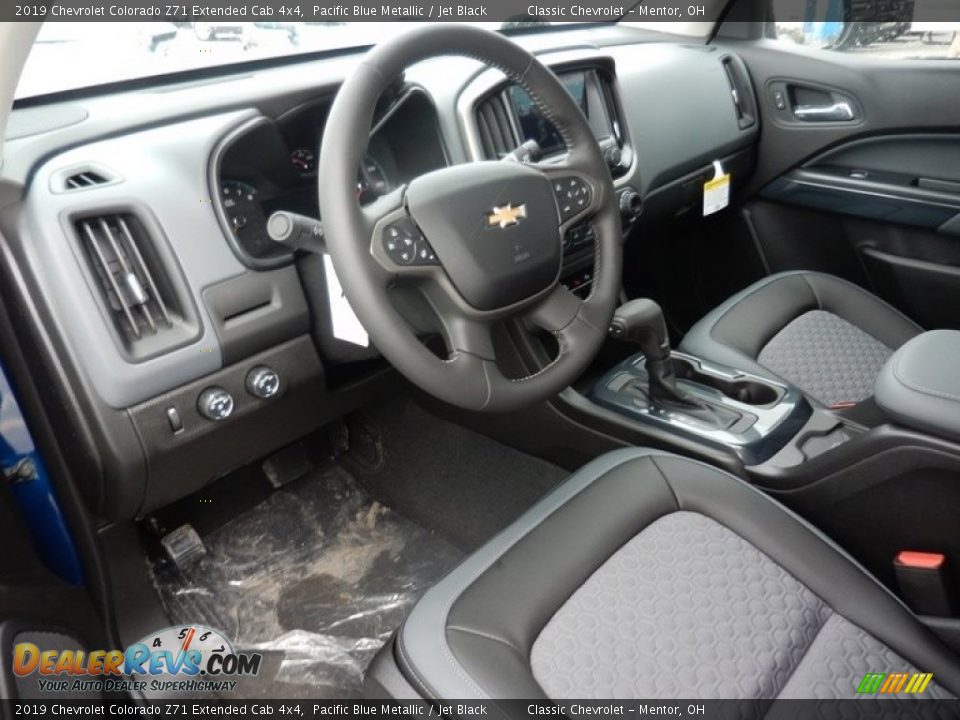 2019 Chevrolet Colorado Z71 Extended Cab 4x4 Pacific Blue Metallic / Jet Black Photo #6