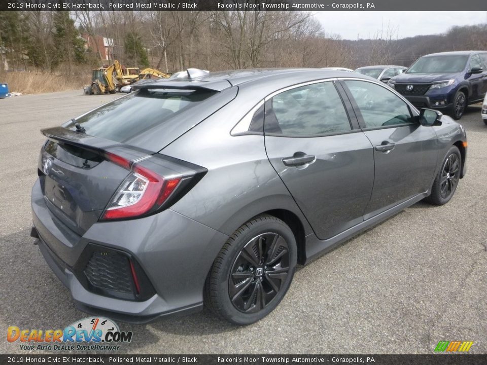 2019 Honda Civic EX Hatchback Polished Metal Metallic / Black Photo #4