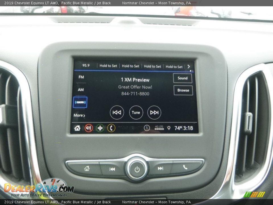 2019 Chevrolet Equinox LT AWD Pacific Blue Metallic / Jet Black Photo #16