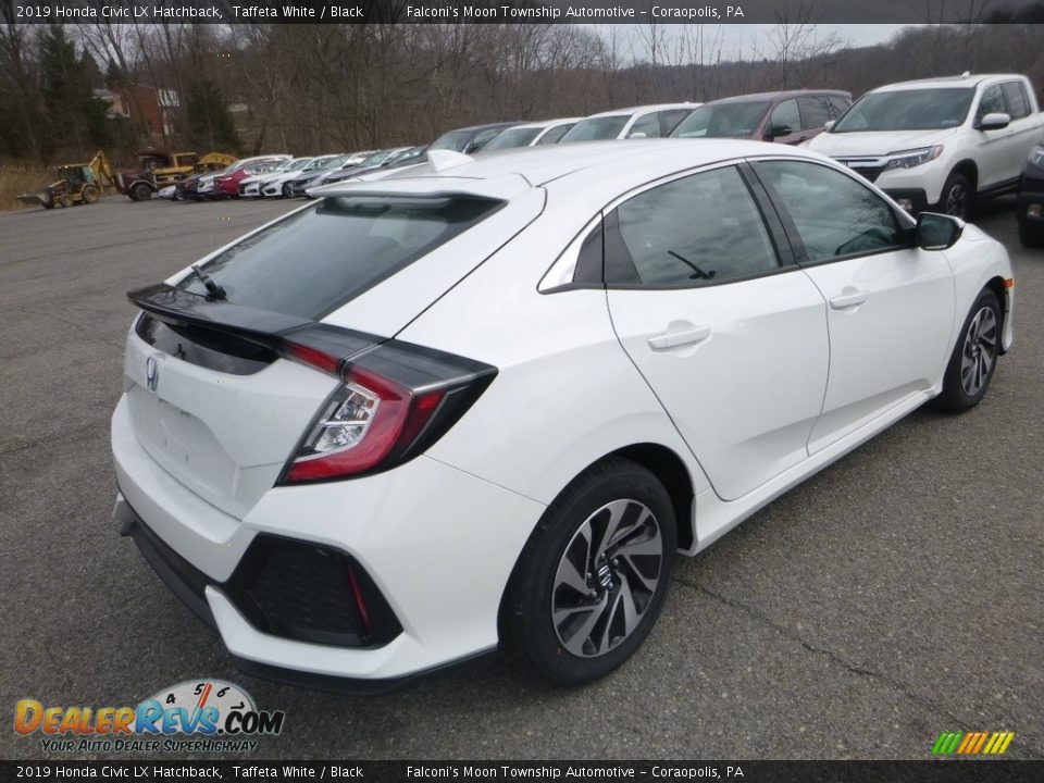 2019 Honda Civic LX Hatchback Taffeta White / Black Photo #5