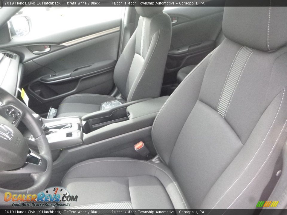 2019 Honda Civic LX Hatchback Taffeta White / Black Photo #9