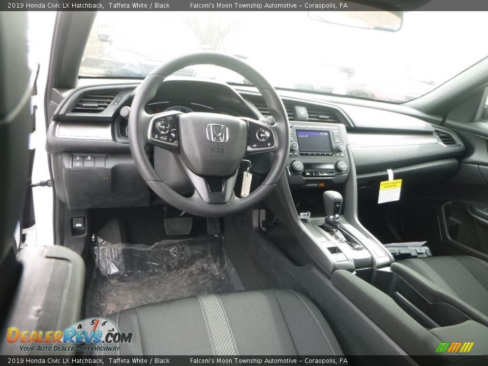 2019 Honda Civic LX Hatchback Taffeta White / Black Photo #11