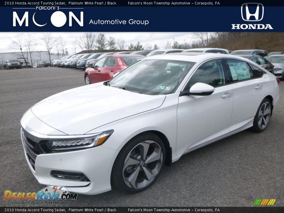 2019 Honda Accord Touring Sedan Platinum White Pearl / Black Photo #1