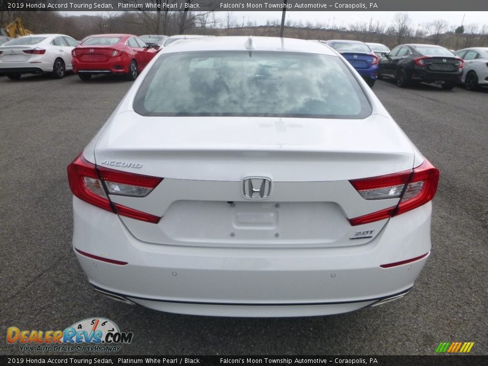 2019 Honda Accord Touring Sedan Platinum White Pearl / Black Photo #3