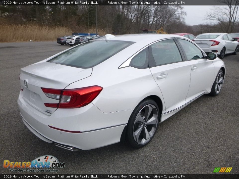 2019 Honda Accord Touring Sedan Platinum White Pearl / Black Photo #4