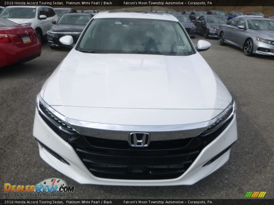 2019 Honda Accord Touring Sedan Platinum White Pearl / Black Photo #6