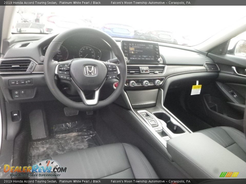 2019 Honda Accord Touring Sedan Platinum White Pearl / Black Photo #10