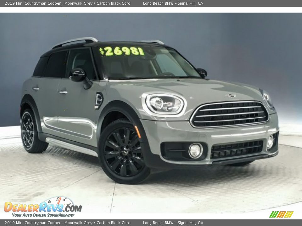 2019 Mini Countryman Cooper Moonwalk Grey / Carbon Black Cord Photo #14