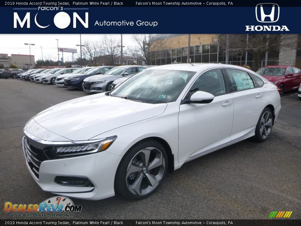 2019 Honda Accord Touring Sedan Platinum White Pearl / Black Photo #1