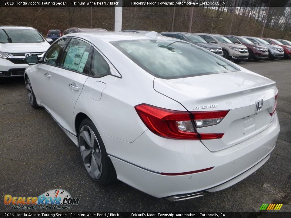 2019 Honda Accord Touring Sedan Platinum White Pearl / Black Photo #3