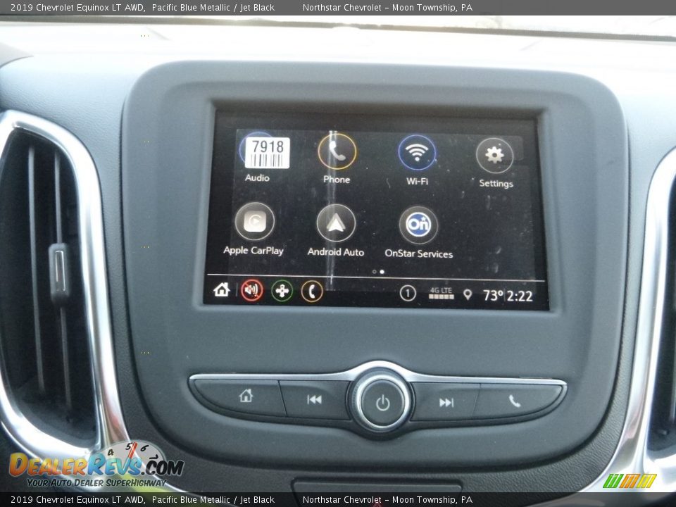 2019 Chevrolet Equinox LT AWD Pacific Blue Metallic / Jet Black Photo #17