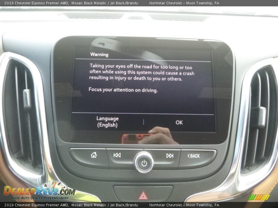 2019 Chevrolet Equinox Premier AWD Mosaic Black Metallic / Jet Black/Brandy Photo #17