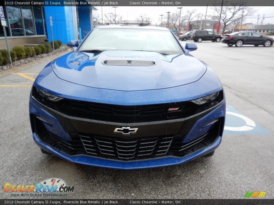 2019 Chevrolet Camaro SS Coupe Riverside Blue Metallic / Jet Black Photo #2