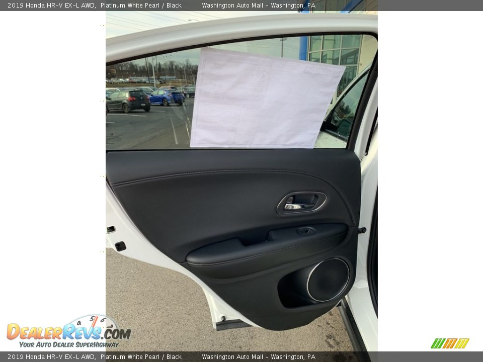 2019 Honda HR-V EX-L AWD Platinum White Pearl / Black Photo #16