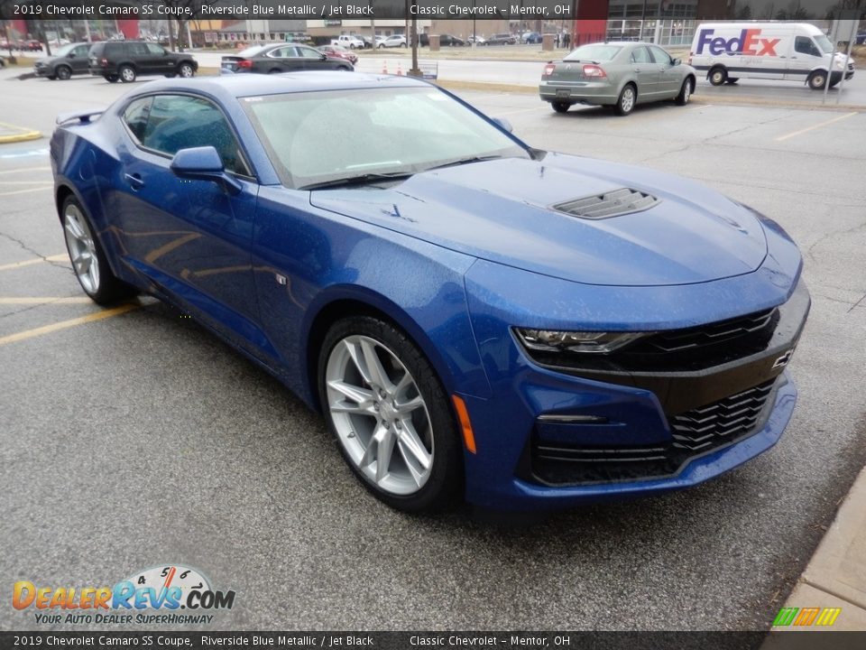 2019 Chevrolet Camaro SS Coupe Riverside Blue Metallic / Jet Black Photo #3